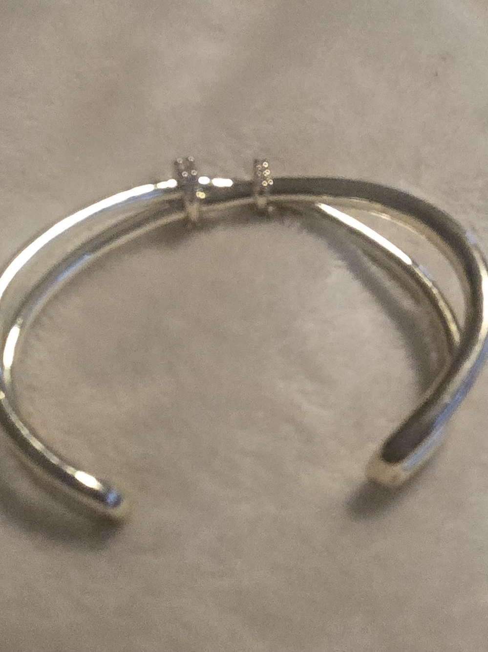 Kendra Scott Gold-Tone Crystal Crossover Cuff Bracelet - Picture 7 of 11